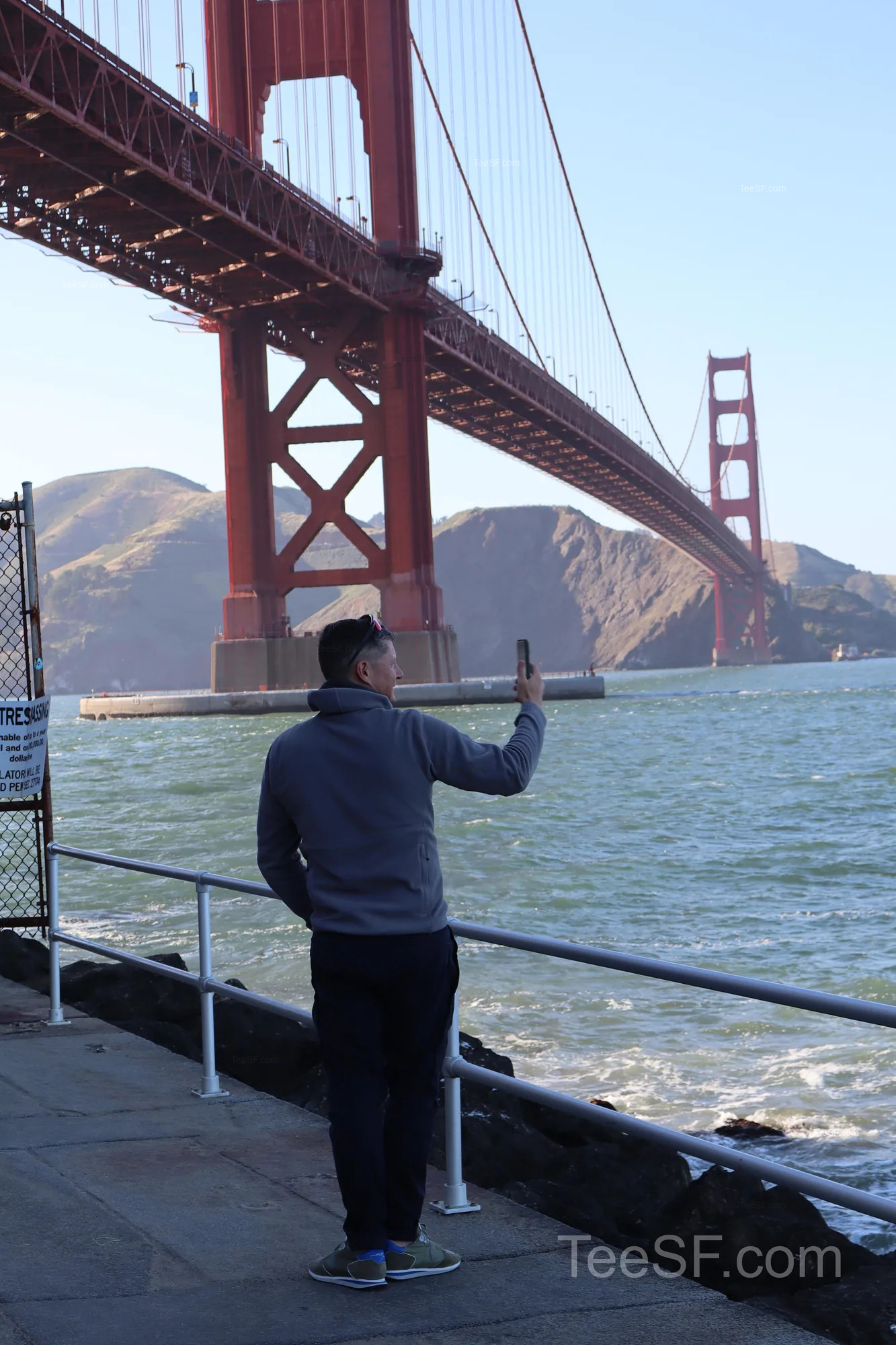 golden Gate Bridge Waterfront Portrait during a Stripe Sessions 2026 visit in San Francisco.